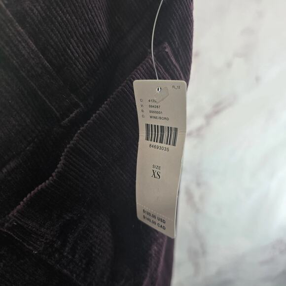 Anthropologie Skirt Womens XS Burgundy Purple Red Corduroy Maeve Colette - Picture 8 of 10